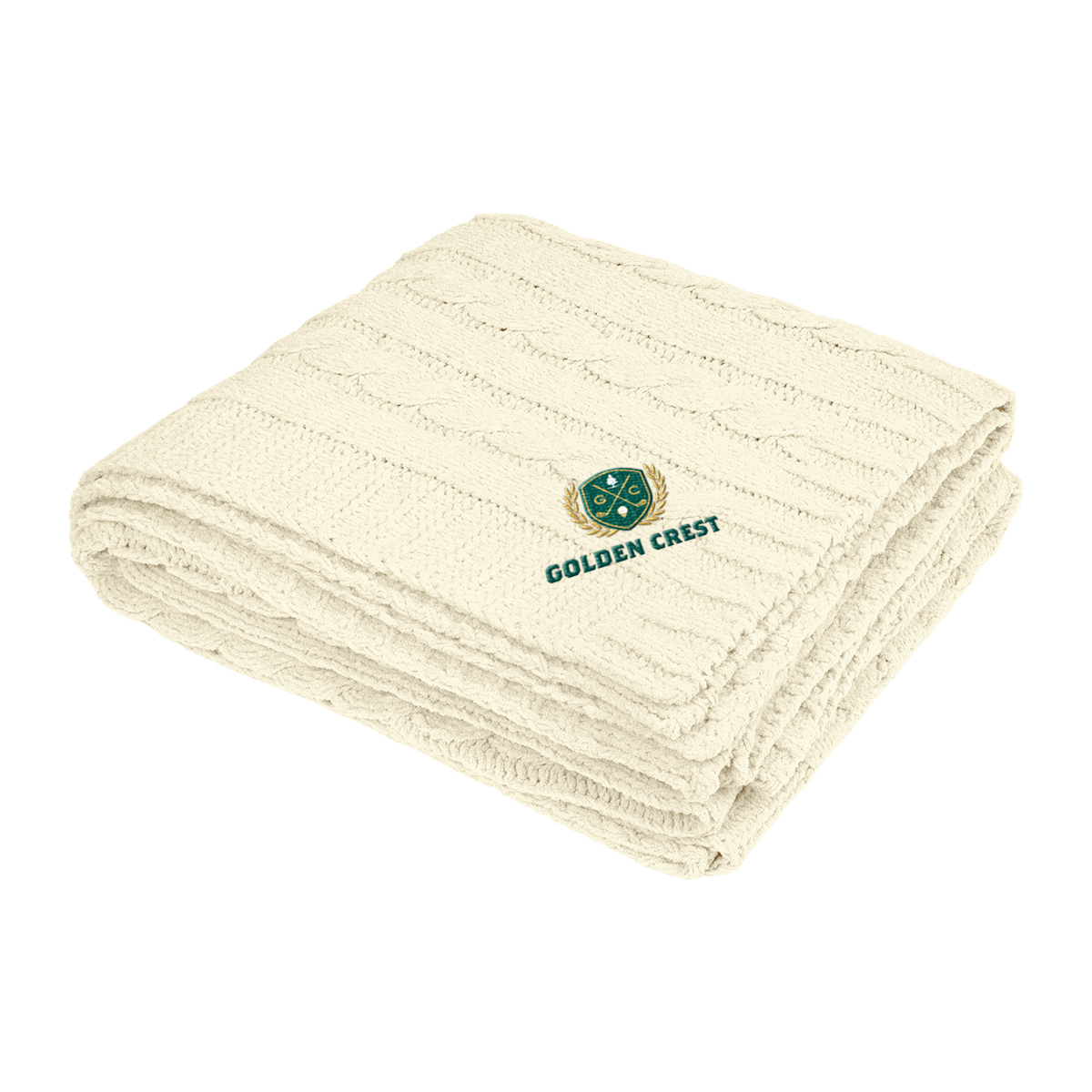 Cable Knit Rpet Chenille Blanket 1