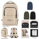 Hudson Leatherette Laptop Backpack 1 Hudson Leatherette Laptop Backpack 1