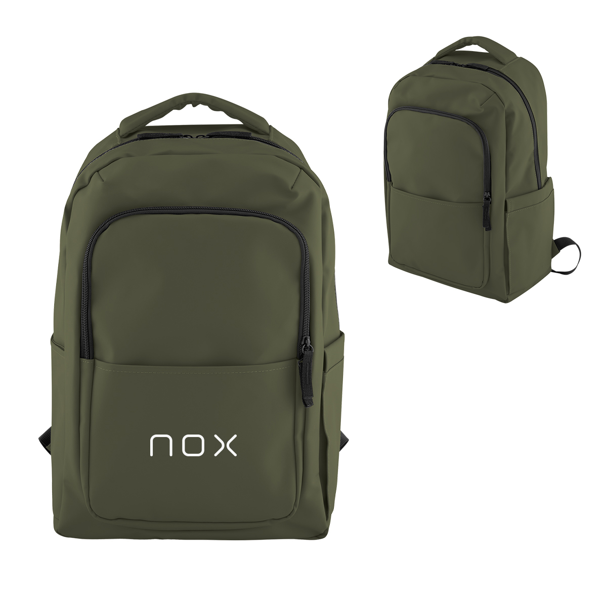 Hudson Leatherette Laptop Backpack 1