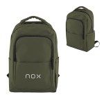 Hudson Leatherette Laptop Backpack - 35192 OLV Silkscreen Hudson Leatherette Laptop Backpack - 35192 OLV Silkscreen