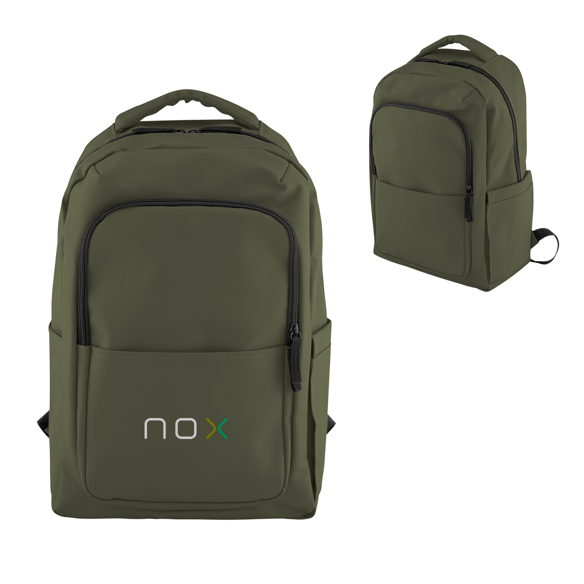 Hudson Leatherette Laptop Backpack 1
