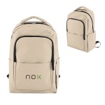 Hudson Leatherette Laptop Backpack - 35192 BEIGE Colorbrite Hudson Leatherette Laptop Backpack - 35192 BEIGE Colorbrite