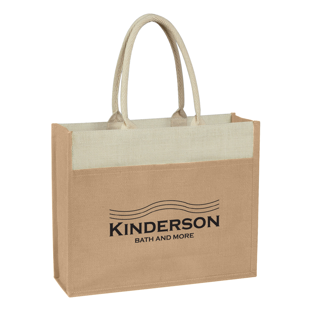 Jute Tote Bag With Front Pocket 1