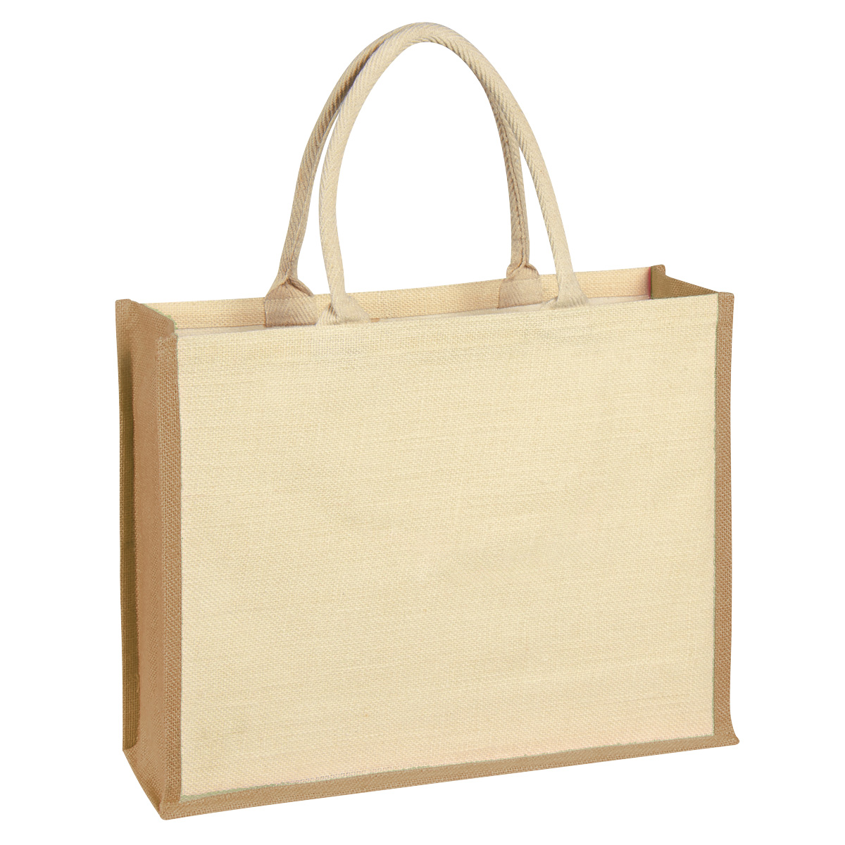 Jute Tote Bag With Front Pocket 1