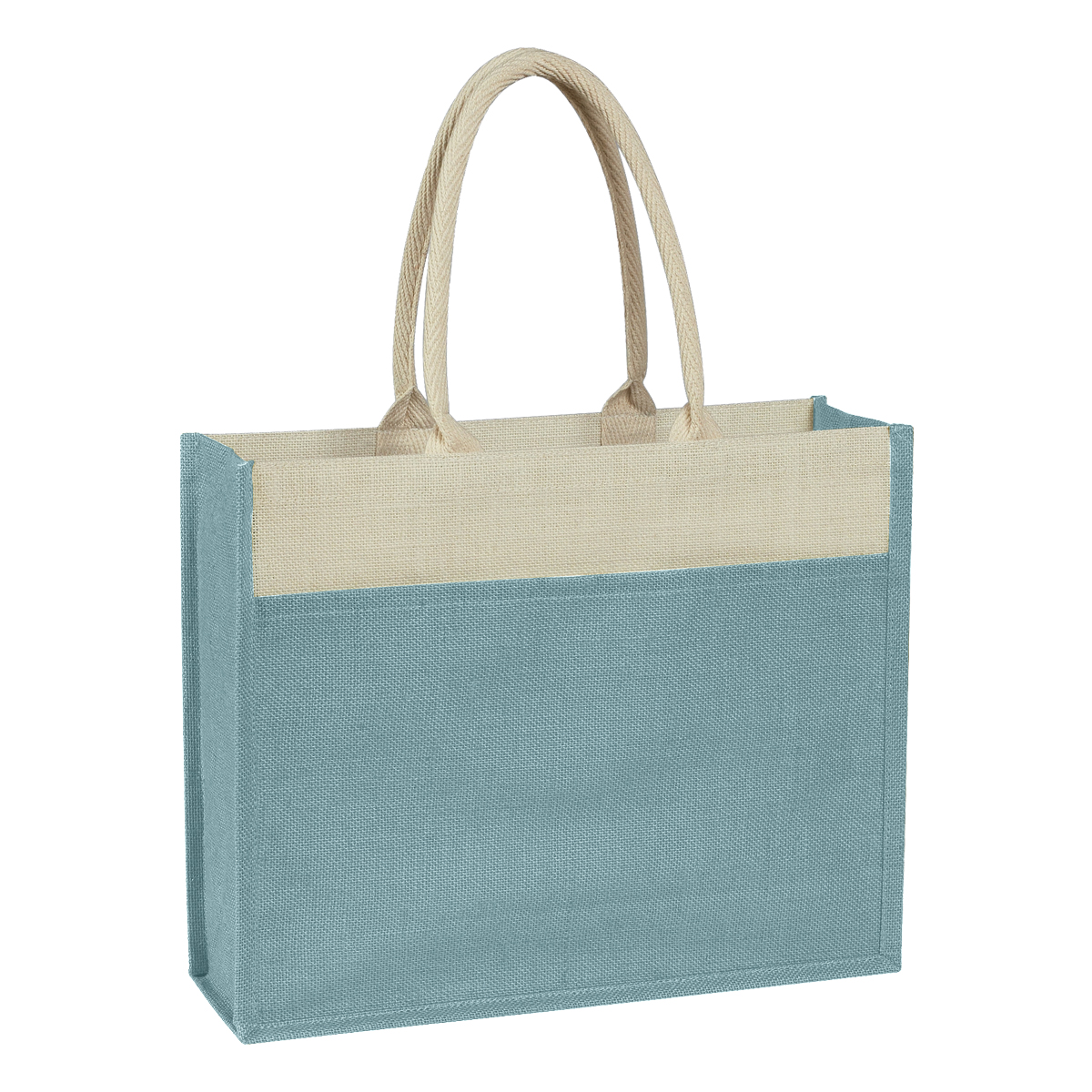 Jute Tote Bag With Front Pocket 1