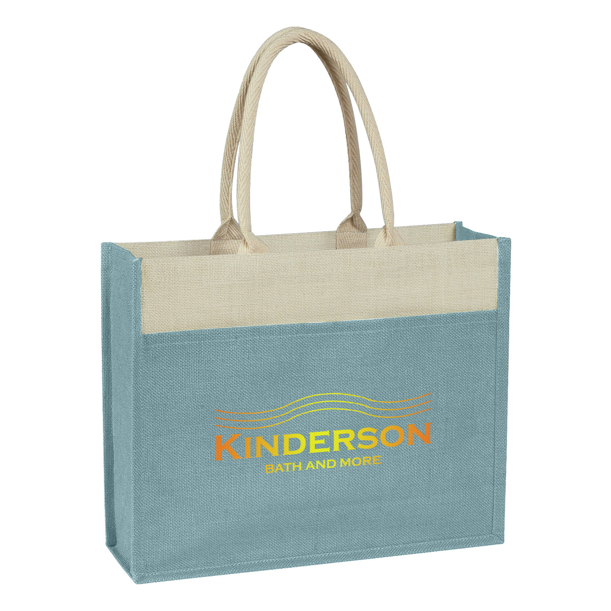 Jute Tote Bag With Front Pocket 1