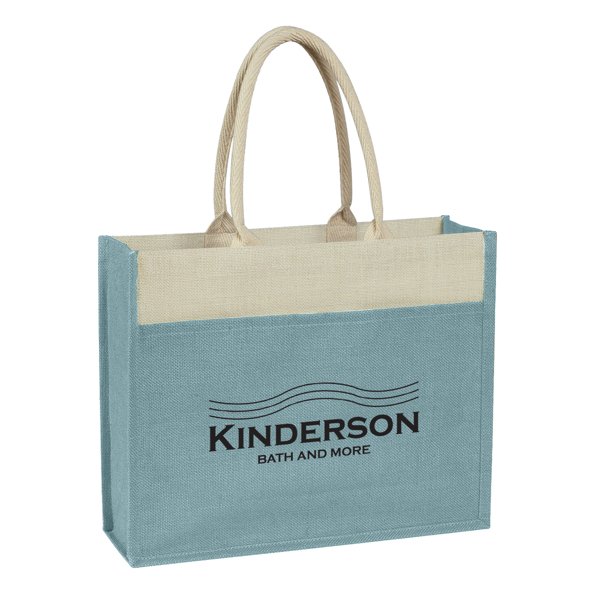 Jute Tote Bag With Front Pocket 1