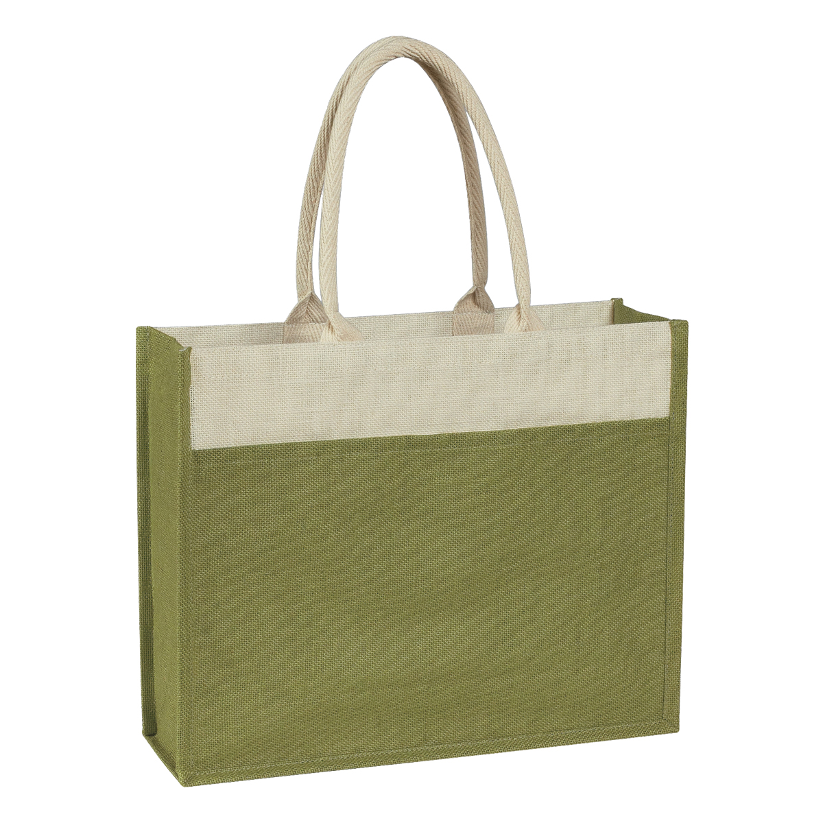 Jute Tote Bag With Front Pocket 1