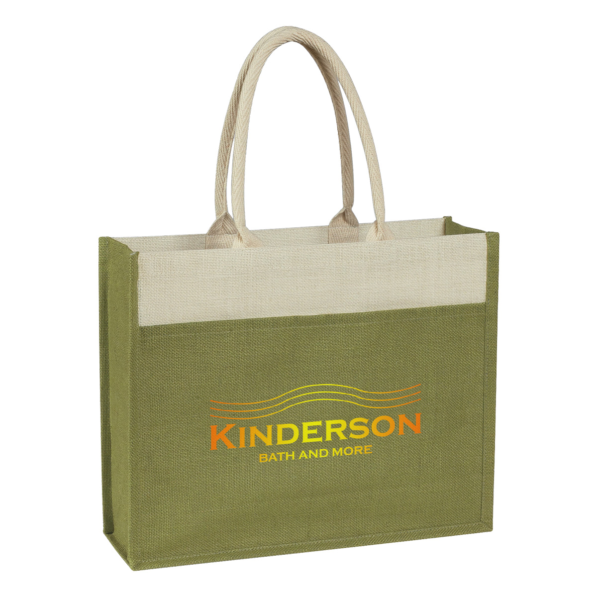 Jute Tote Bag With Front Pocket 1
