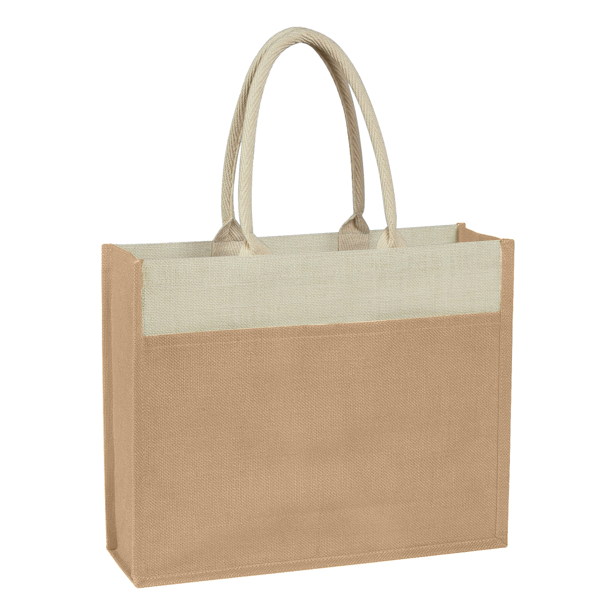 Jute Tote Bag With Front Pocket 1