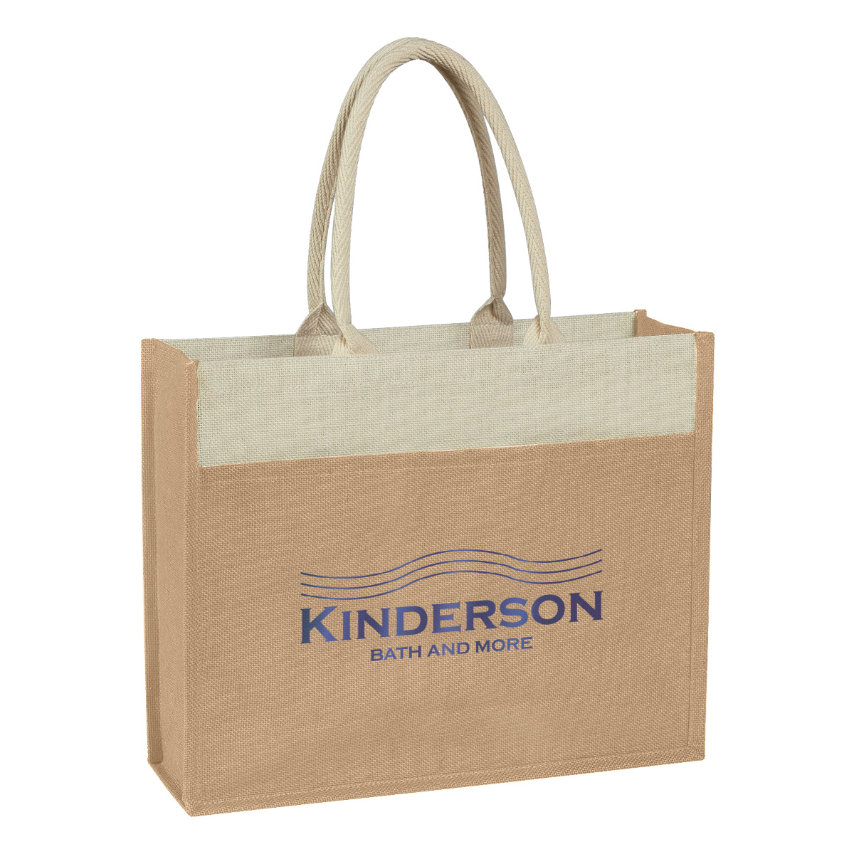 Jute Tote Bag With Front Pocket 1