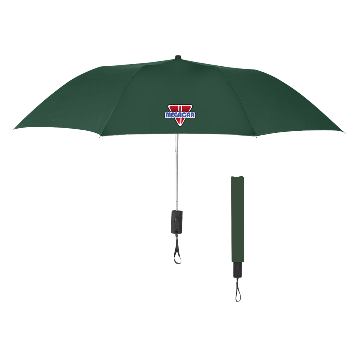44" Arc Automatic Open Telescopic Folding Umbrella 1