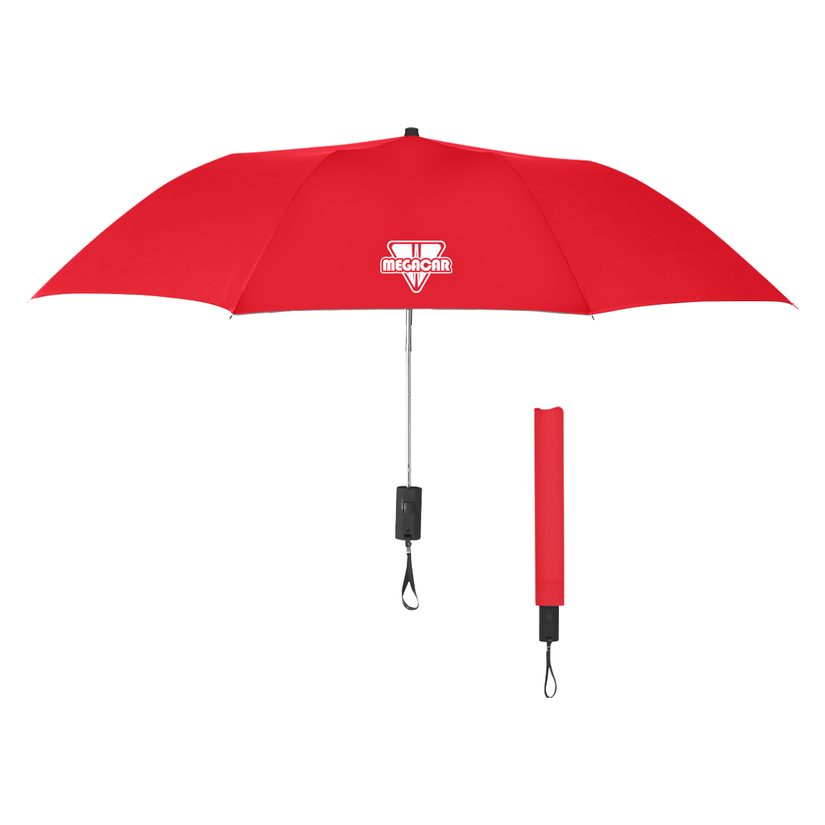 44" Arc Automatic Open Telescopic Folding Umbrella 1