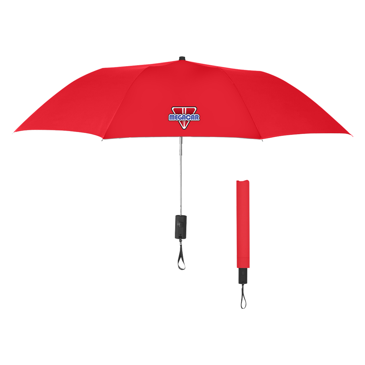 44" Arc Automatic Open Telescopic Folding Umbrella 1