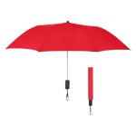44" Arc Automatic Open Telescopic Folding Umbrella - 4135 RED 44" Arc Automatic Open Telescopic Folding Umbrella - 4135 RED