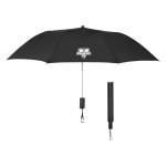 44" Arc Automatic Open Telescopic Folding Umbrella - 4135 BLK Silkscreen 44" Arc Automatic Open Telescopic Folding Umbrella - 4135 BLK Silkscreen