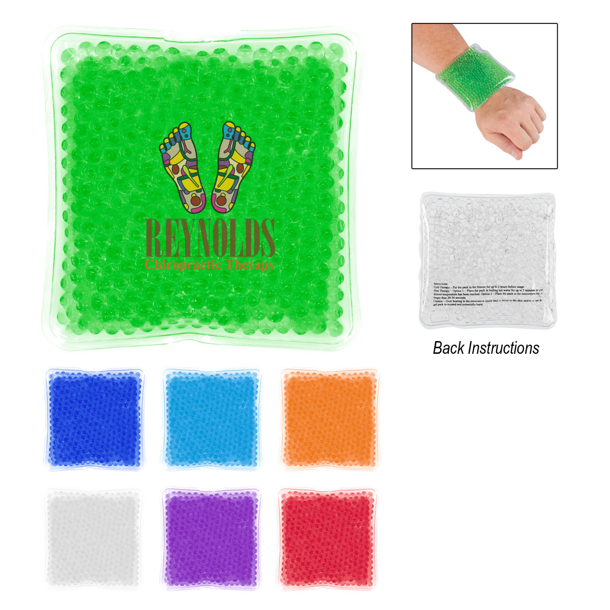 Square Gel Beads Hot/cold Pack 1