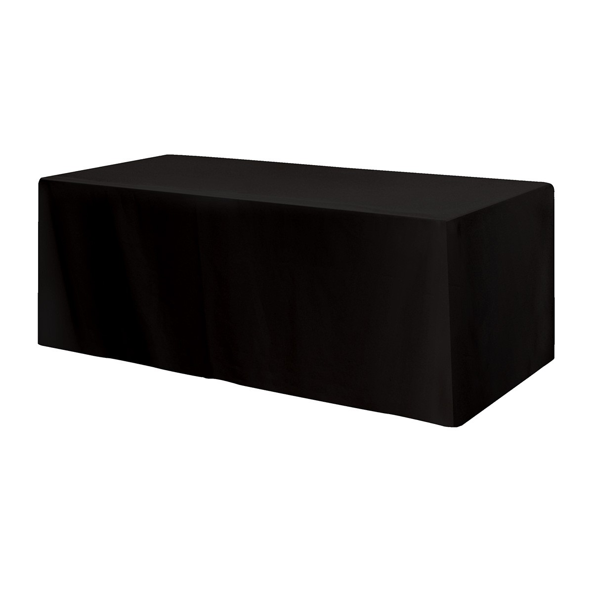Fitted Poly/cotton 3-sided Table Cover - Fits 8' Standard Table 1