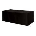 Fitted Poly/cotton 3-sided Table Cover - Fits 8' Standard Table 2 Fitted Poly/cotton 3-sided Table Cover - Fits 8' Standard Table 2