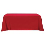 Flat Poly/cotton 4-sided Table Cover - Fits 8' Standard Table - 0XTFL48 navy Flat Poly/cotton 4-sided Table Cover - Fits 8' Standard Table - 0XTFL48 navy