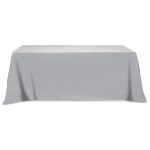 Flat Poly/cotton 4-sided Table Cover - Fits 8' Standard Table - 0XTFL48 white Flat Poly/cotton 4-sided Table Cover - Fits 8' Standard Table - 0XTFL48 white