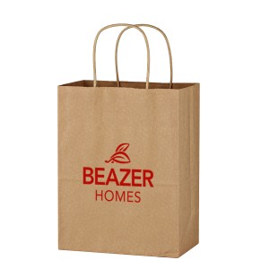 Kraft Paper Brown Shopping Bag - 8" X 10-1/4" 1 Kraft Paper Brown Shopping Bag - 8" X 10-1/4" 1