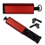 Tech Support True Wireless Earbuds & Phone Stand - 95191 RED Blank Tech Support True Wireless Earbuds & Phone Stand - 95191 RED Blank