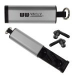Tech Support True Wireless Earbuds & Phone Stand - 95191 SIL Silkscreen Tech Support True Wireless Earbuds & Phone Stand - 95191 SIL Silkscreen