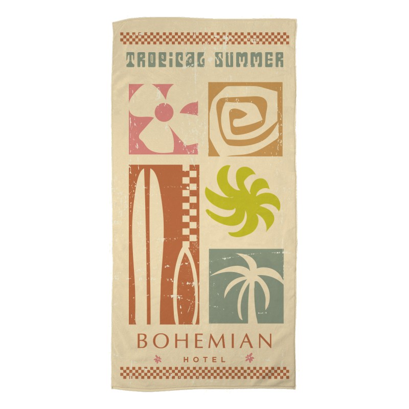 30" X 60" Velour Beach Towel 1 30" X 60" Velour Beach Towel 1