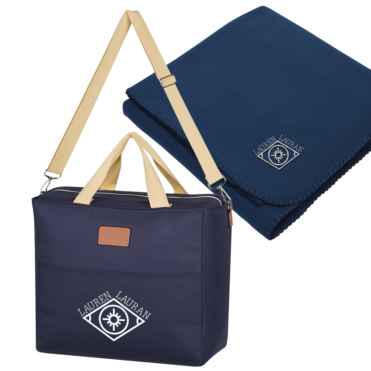 Hefty Cooler Bag With Fleece Blanket 1