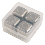 Stainless Steel Ice Cubes - 2142 SILCLR Blank Angle Stainless Steel Ice Cubes - 2142 SILCLR Blank Angle