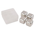 Stainless Steel Ice Cubes - 2142 SILCLR Blank Outside Case Stainless Steel Ice Cubes - 2142 SILCLR Blank Outside Case