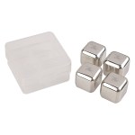 Stainless Steel Ice Cubes - 2142 SILCLR Optional Laser Stainless Steel Ice Cubes - 2142 SILCLR Optional Laser