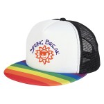 Rainbow Trucker Cap - 1082 RAINWHT Colorbrite Rainbow Trucker Cap - 1082 RAINWHT Colorbrite