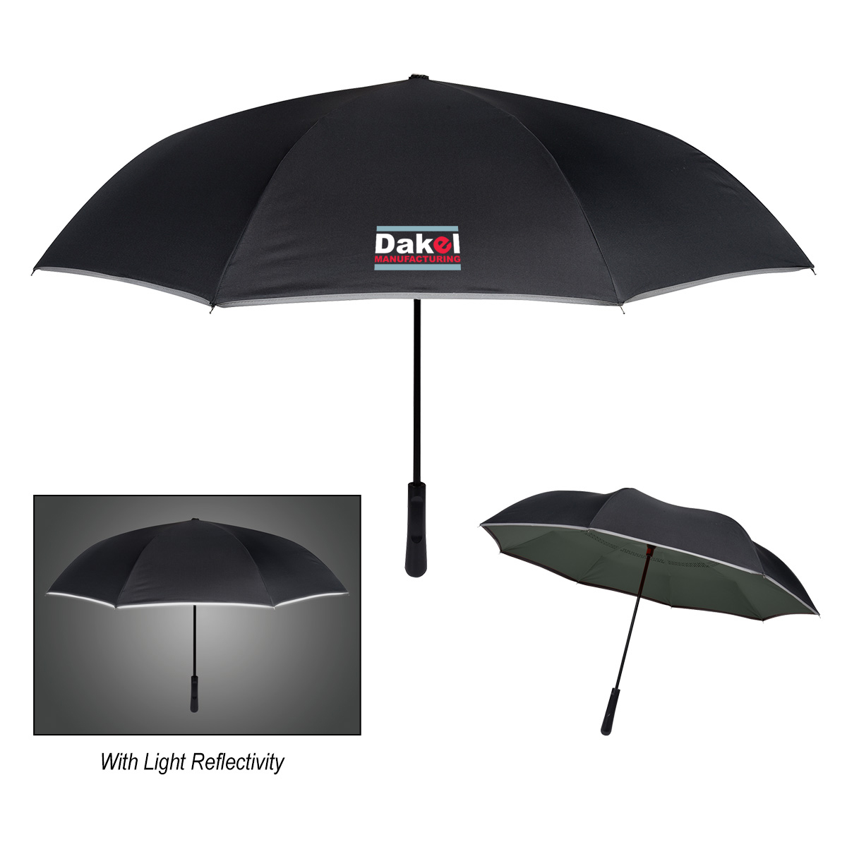 48" Arc Reflective Edge Inversion Umbrella 1