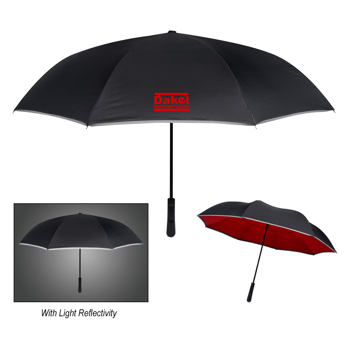 48" Arc Reflective Edge Inversion Umbrella 1