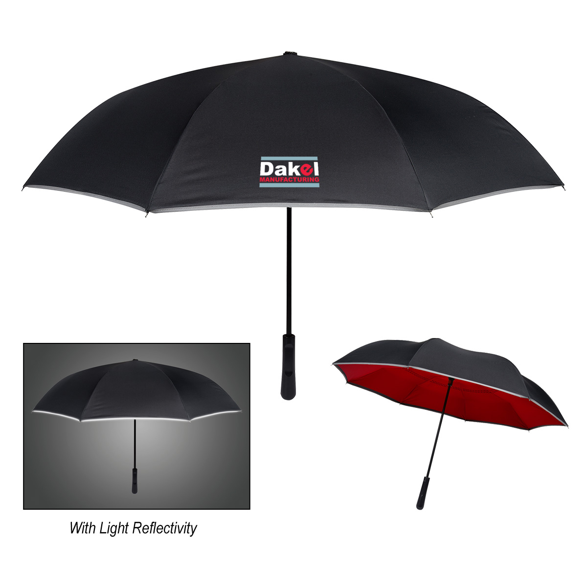 48" Arc Reflective Edge Inversion Umbrella 1