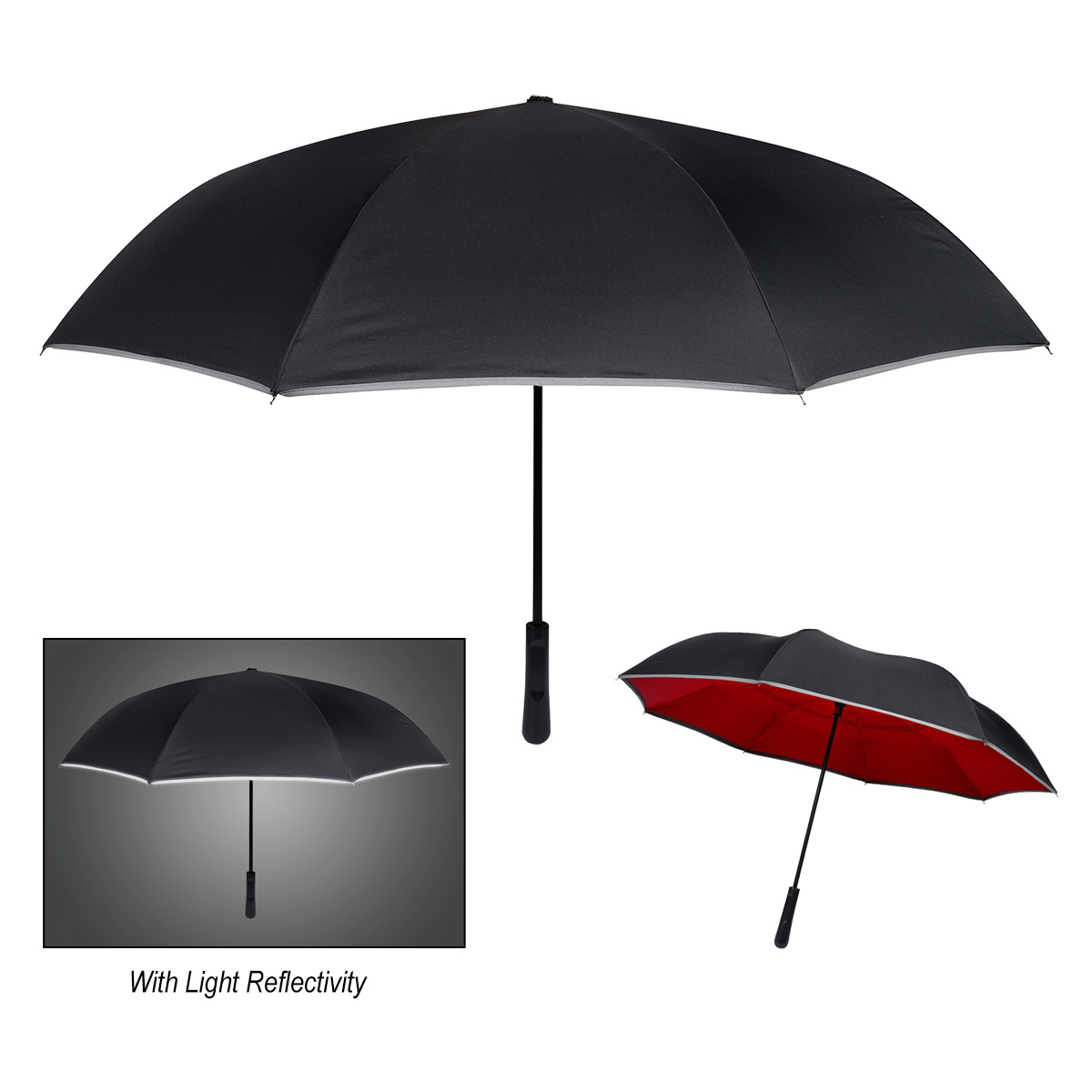 48" Arc Reflective Edge Inversion Umbrella 1