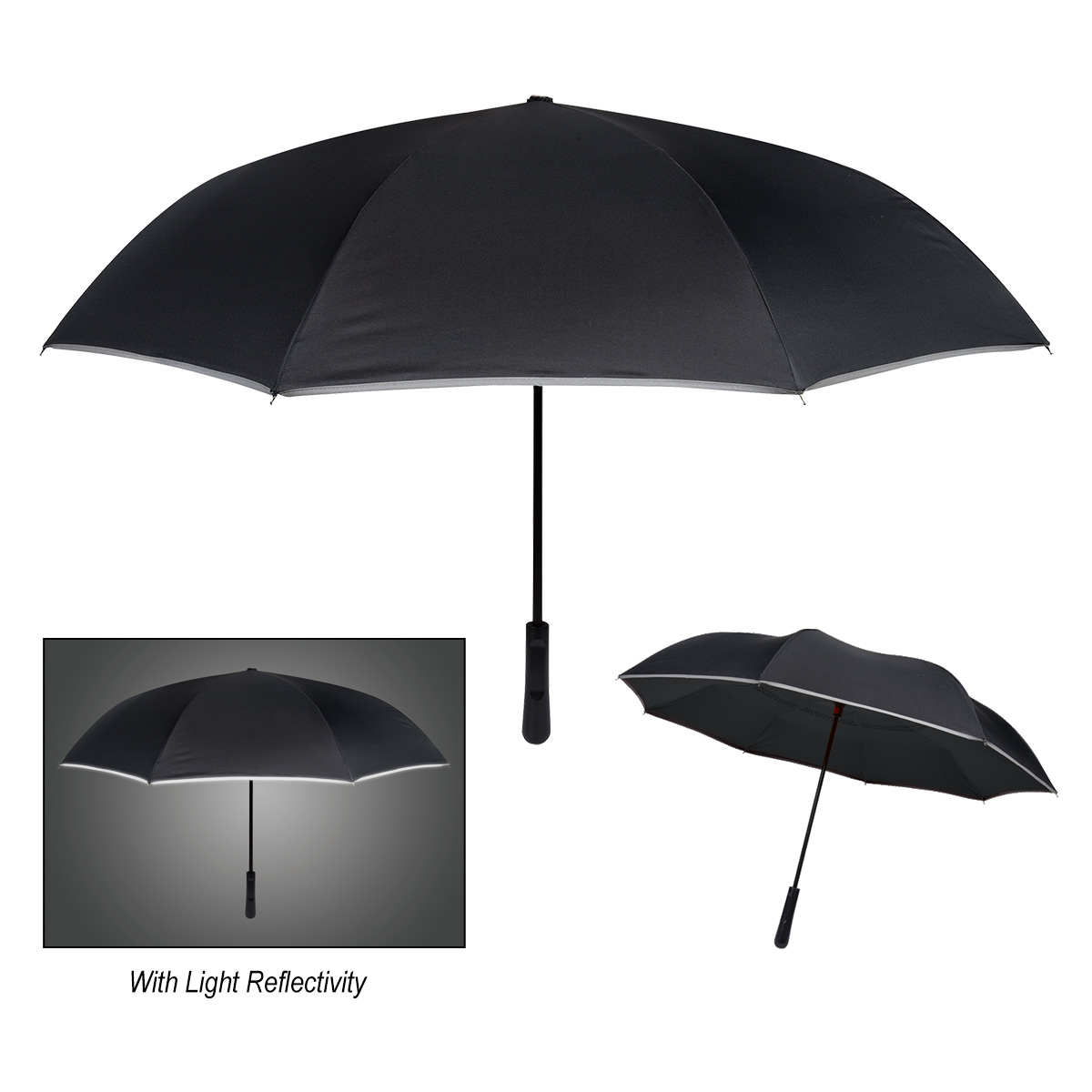 48" Arc Reflective Edge Inversion Umbrella 1
