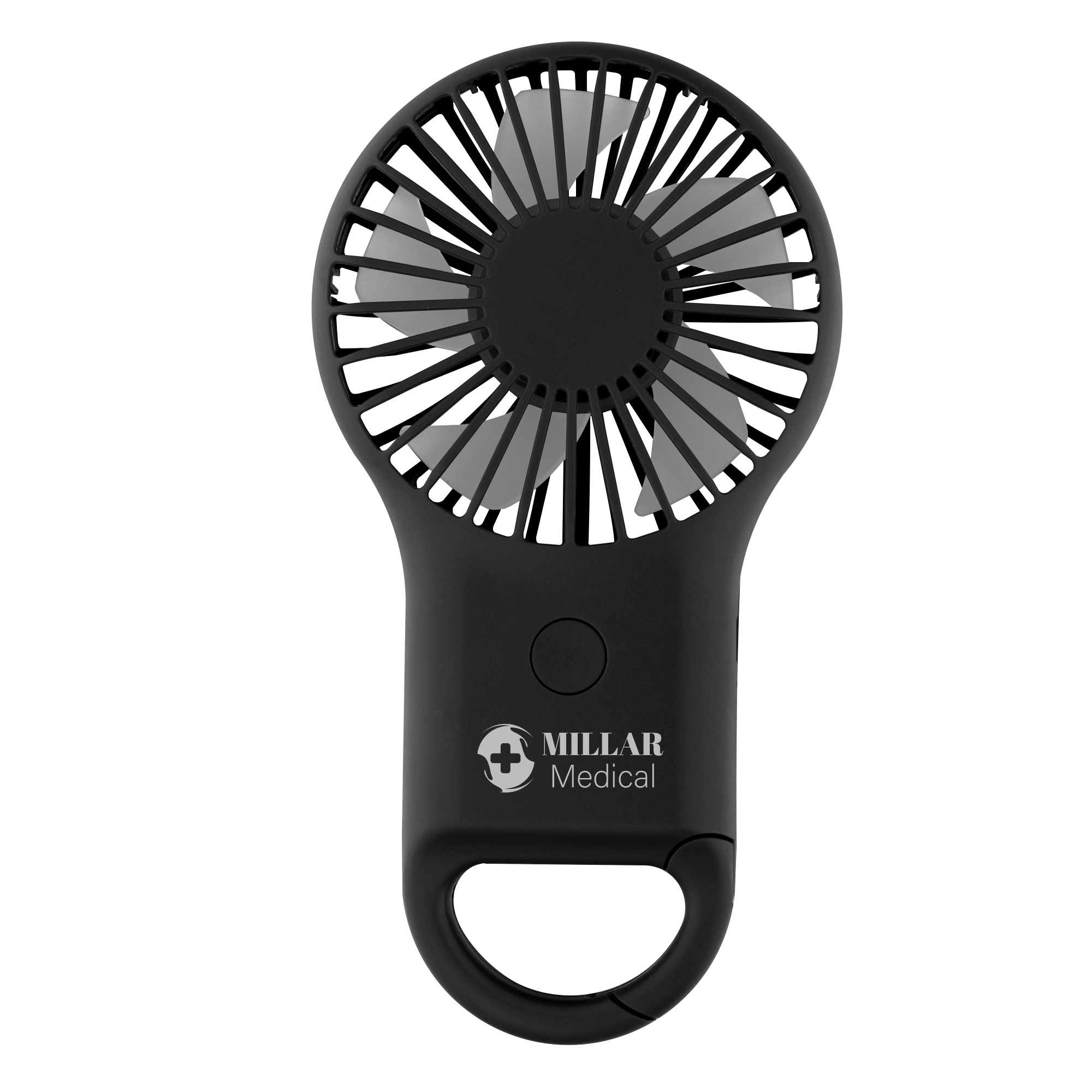 Rechargeable Handheld Fan With Carabiner 1