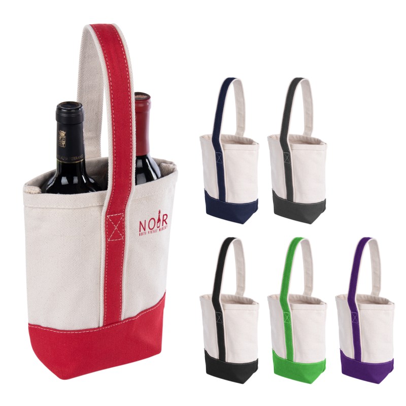 Deux Wine Bottle Tote Bag 1 Deux Wine Bottle Tote Bag 1