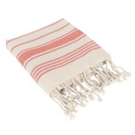 Bungalow Beach Towel - 8035 REDNAT Embroidery Bungalow Beach Towel - 8035 REDNAT Embroidery