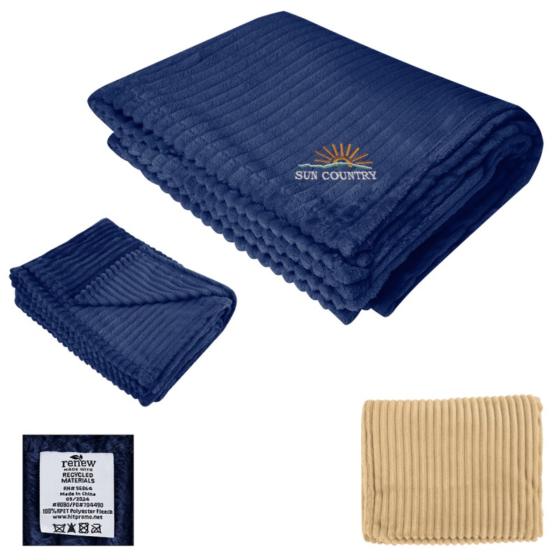 Raleigh Recycled Ribbed Flannel Blanket 1 Raleigh Recycled Ribbed Flannel Blanket 1