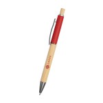 Anderson Sleek Write Bamboo Pen - 12011 REDBAM Silkscreen Anderson Sleek Write Bamboo Pen - 12011 REDBAM Silkscreen