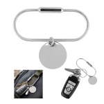 Screw Lock Key Ring With Round Charm 2 Screw Lock Key Ring With Round Charm 2