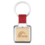 Spinning Bamboo Keyring - 20159 RED Laser Spinning Bamboo Keyring - 20159 RED Laser