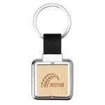 Spinning Bamboo Keyring - 20159 BLK Laser Spinning Bamboo Keyring - 20159 BLK Laser