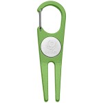 Aluminum Divot Tool With Ball Marker - 7267 GRN Laser Aluminum Divot Tool With Ball Marker - 7267 GRN Laser
