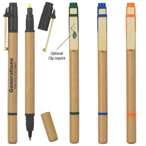 Dual Function Eco-inspired Pen With Highlighter 1 Dual Function Eco-inspired Pen With Highlighter 1