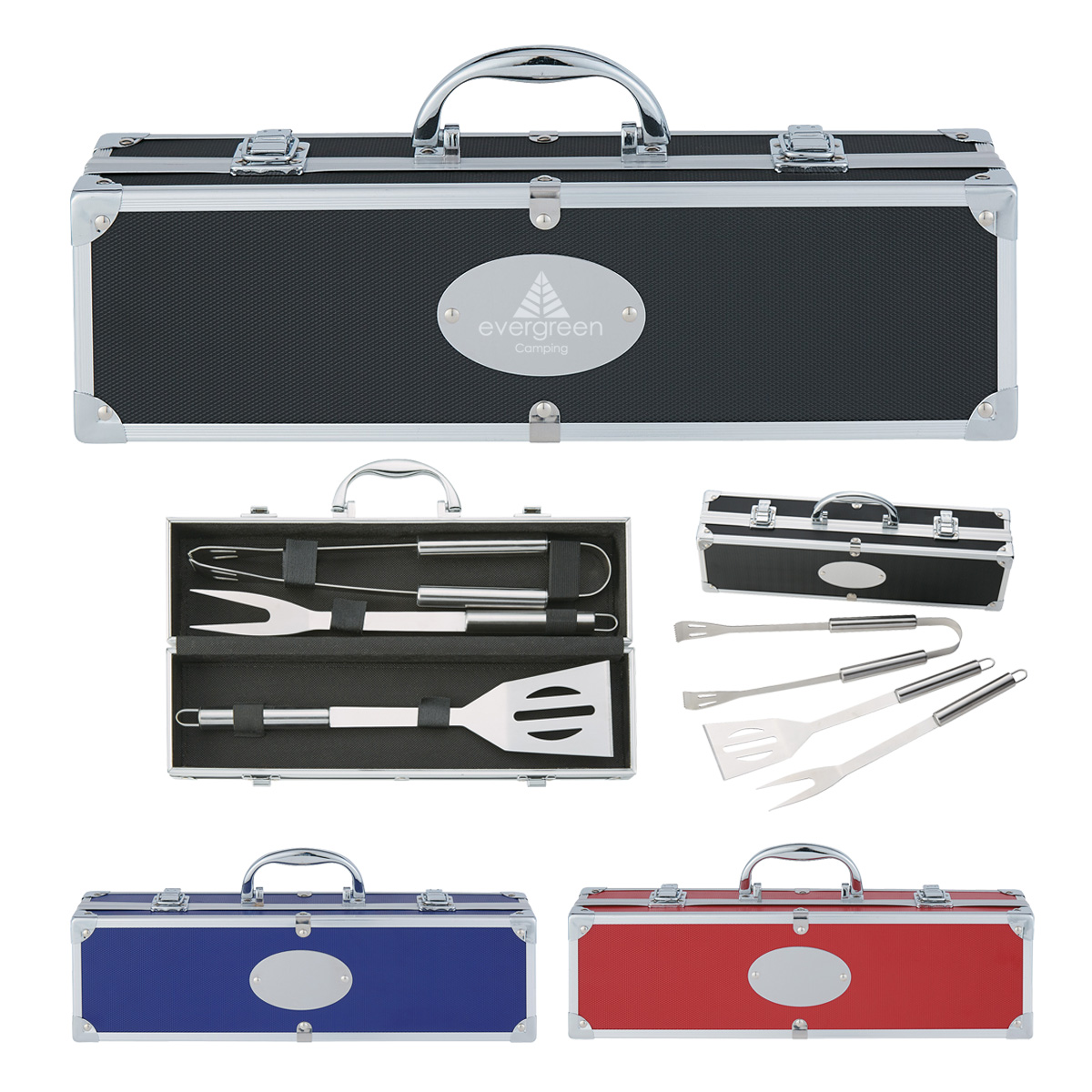 Bbq Set In Aluminum Case 1